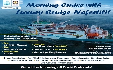 Onam Special Morning Cruise with Luxury Cruise Nefertiti(09-09-2022)